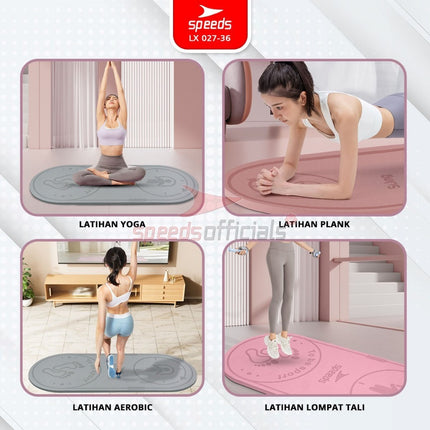 SPEEDS Skipping Mat 6-10-15mm Matras Lompat Tali Olahraga Fitness Jumping Mat Empuk Anti Slip 027-36