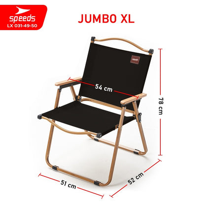 SPEEDS Kursi Lipat Camping Foldable Chair Mancing Aksesoris Tenda Piknik Rekreasi Outdoor 031-49