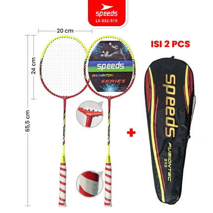 SPEEDS Raket Badminton Raket Racket Bulu Tangkis Outdoor Original Pertandingan 032-507