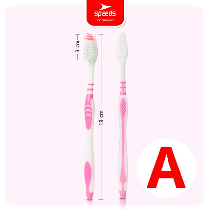 SPEEDS Sikat Gigi Travel Toothbrush Gosok Gigi Hotel Tooth Brush Warna-Warni Atasi Karang Gigi 202-60