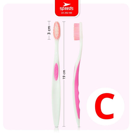SPEEDS Sikat Gigi Travel Toothbrush Gosok Gigi Hotel Tooth Brush Warna-Warni Atasi Karang Gigi 202-60
