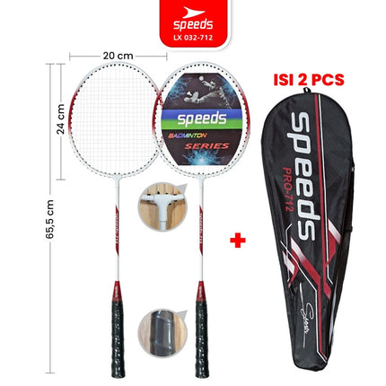 SPEEDS Raket Badminton Raket Racket Bulu Tangkis Outdoor Original Pertandingan 032-507