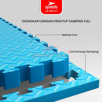 SPEEDS Matras Takewondo Tebal 5cm Matras Evamat Bela Diri Eva Puzzle Karate Mat 034-29