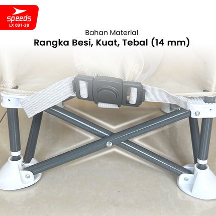 SPEEDS Kursi Makan Lipat Bayi Portabel Baby Chair Booster High Chair Kursi Balita 031-38