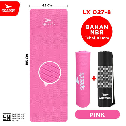 SPEEDS Matras Yoga Mat NBR Karpet Spons Tikar Alas Karpet 10MM Berstandar SNI 027-8