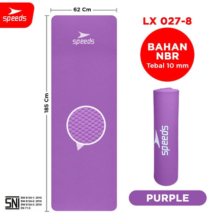 SPEEDS Matras Yoga Mat NBR Karpet Spons Tikar Alas Karpet 10MM Berstandar SNI 027-8
