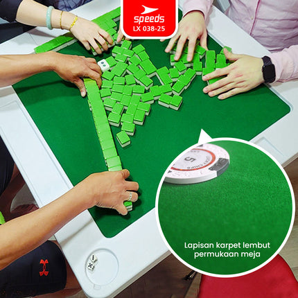 SPEEDS Meja Mahjong Mahyong 90x90x74cm Meja Permainan Indoor Outdoor Piknik Serbaguna Besar 038-25