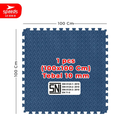 SPEEDS Evamat 103x103cm 12mm Matras Puzzle Karpet Puzzle Matras Eva Alas Lantai Portable LX 034-8