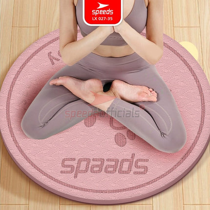 SPEEDS Matras Lompat Tali TPE Skipping Mat 6-10-15mm Lingkaran Olahraga Fitness Jumping Mat Empuk Anti Slip 027-35