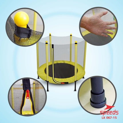 SPEEDS Trampolin Anak 48inch Mainan Lompat Anak Trampoline Jump Mainan Anak 067-15