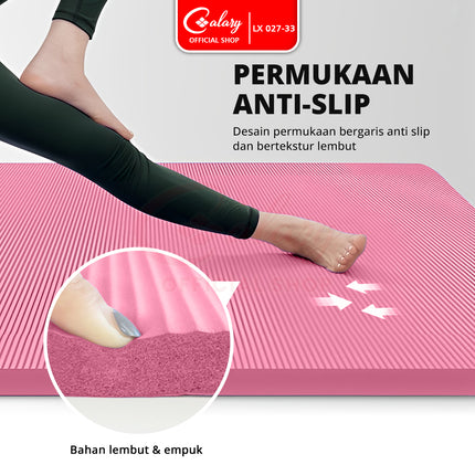 SPEEDS Yoga Mat 196x115x30mm Anti Slip Matras Yoga Tebal Extra Besar Alas Yoga Senam LX 027-33