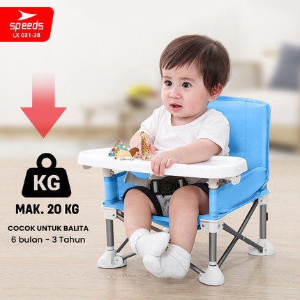 SPEEDS Kursi Makan Lipat Bayi Portabel Baby Chair Booster High Chair Kursi Balita 031-38