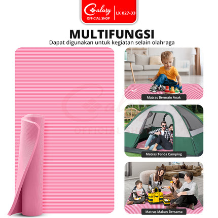 SPEEDS Yoga Mat 196x115x30mm Anti Slip Matras Yoga Tebal Extra Besar Alas Yoga Senam LX 027-33