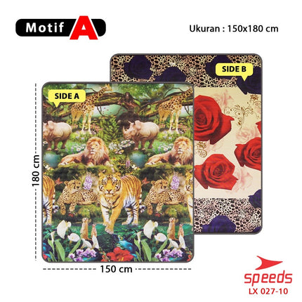 SPEEDS Karpet Gulung Alas Bermain Tidur Duduk Bayi 180x200x6mm Portabel EPE Tikar Gulung 027-10