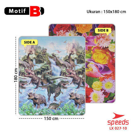 SPEEDS Karpet Gulung Alas Bermain Tidur Duduk Bayi 180x200x6mm Portabel EPE Tikar Gulung 027-10