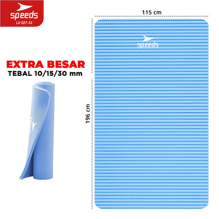 SPEEDS Yoga Mat 196x115x30mm Anti Slip Matras Yoga Tebal Extra Besar Alas Yoga Senam LX 027-33