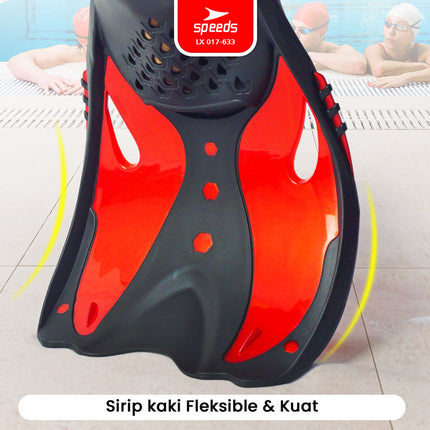 SPEEDS Kaki Katak Diving Fins Perlengkapan Swim Renang Snorkeling Laut Menyelam Kaki Kodok  017-633