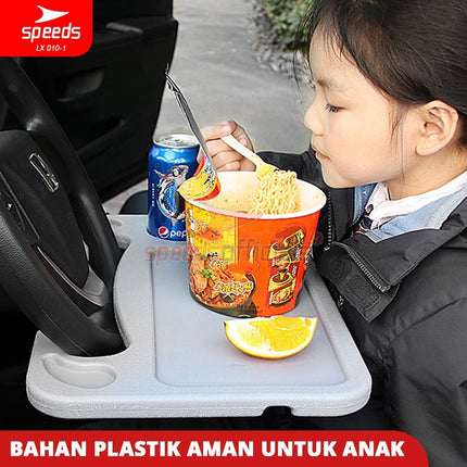 SPEEDS Meja Setir Mobil Ukuran Universal Tray Table Kerja Holder Portabel Car Table Serbaguna Wheel Tray 010-1
