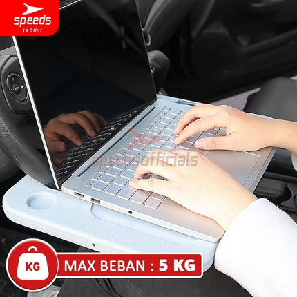 SPEEDS Meja Setir Mobil Ukuran Universal Tray Table Kerja Holder Portabel Car Table Serbaguna Wheel Tray 010-1