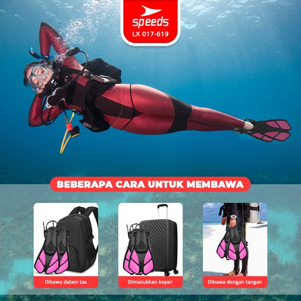 SPEEDS Kaki Katak Fin Renang Snorkeling Fins Diving Fin Kaki Katak Renang 017-619