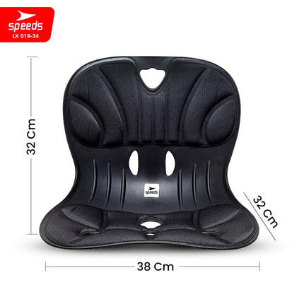 SPEEDS Postur Portable Chair Kursi Plastik Sandaran Penopang Kursi Punggung  Penyangga Punggung  LX 019-34