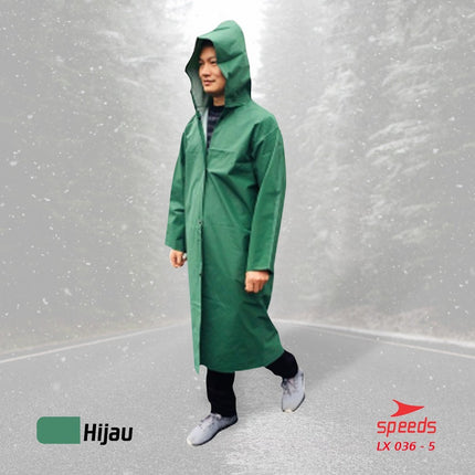 SPEEDS Jas Hujan Rain Coat Ponco Mantel Hujan Anti Air Awet Tebal  Pria Wanita Sunflower 036-5