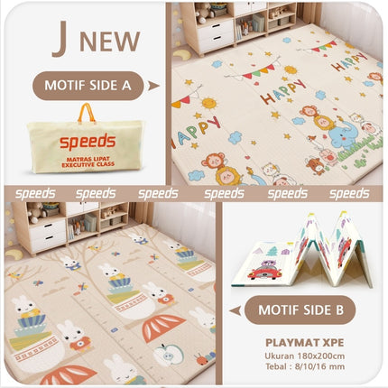 SPEEDS SNI A Playmat Bayi Karpet Lipat Playmate Matras Bayi 180x200cm Playmat Bayi Anak/Bayi Tikar Lipat Foam 027-15