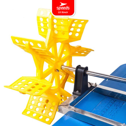 SPEEDS Kincir Air 66cm Tambak Impeller 8 Daun Cor Padat Pelampung Air Tambak Water Aerator