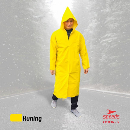 SPEEDS Jas Hujan Rain Coat Ponco Mantel Hujan Anti Air Awet Tebal  Pria Wanita Sunflower 036-5