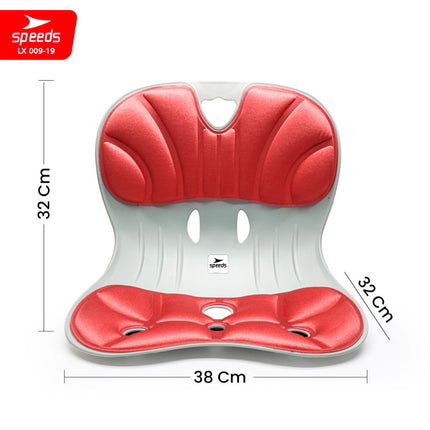 SPEEDS Postur Portable Chair Kursi Plastik Sandaran Penopang Kursi Punggung  Penyangga Punggung  LX 019-34
