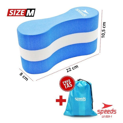 SPEEDS Pullboy Pullbouy Pelampung Berenang Jepit Paha Spons Latihan Renang Pull Buoy Portabel 025-1