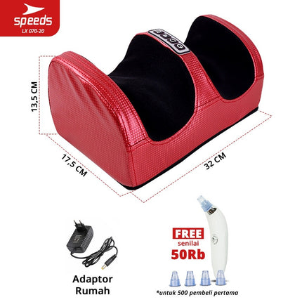 SPEEDS Alat Pijat Kaki Elektrik Foot Massager Terapi Kaki dan Badan Alat Kesehatan Portable 070-20