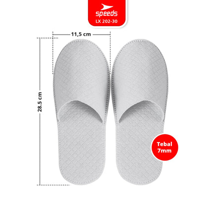 SPEEDS Sandal Hotel Slippers Seliper Spons Sendal Selip Kamar Rumah Selop Alas Kaki 202-30