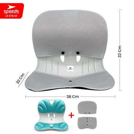 SPEEDS Postur Portable Chair Kursi Plastik Sandaran Penopang Kursi Punggung  Penyangga Punggung  LX 019-34