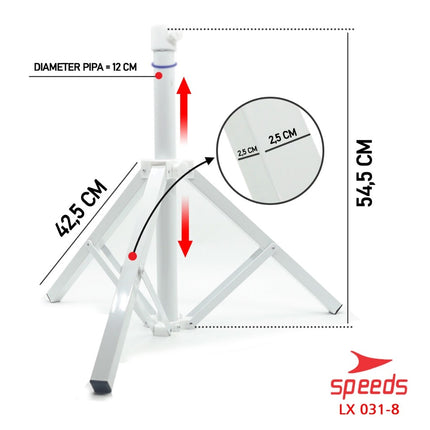 SPEEDS Kaki Penyangga Tripod Dudukan Payung Tenda Parasol Pantai Serbaguna 031-8