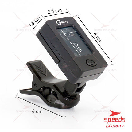 SPEEDS Tuner Gitar Digital Chromatic Clip On Auto Tuner Untuk Guitar 360 Degress Original 049-19