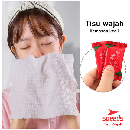 SPEEDS Portable Facial Tissue 24x30cm Compressed Magic Mini Facial Tissue Soft Cotton Material