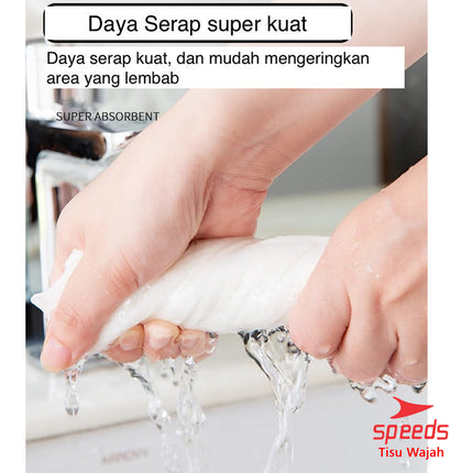 SPEEDS Portable Facial Tissue 24x30cm Compressed Magic Mini Facial Tissue Soft Cotton Material