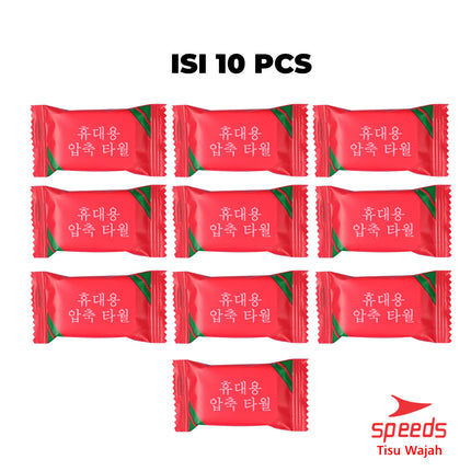 SPEEDS Portable Facial Tissue 24x30cm Compressed Magic Mini Facial Tissue Soft Cotton Material