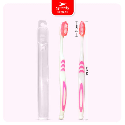 SPEEDS Sikat Gigi Hotel Toothbrush Gosok Gigi Hotel Travel Warna-Warni Atasi Karang Gigi 202-59