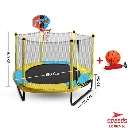 SPEEDS Trampolin Anak Mainan Lompat Jump 60inch Trampoline Mainan Olahraga Anak Lompat 067-16