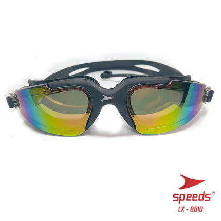 SPEEDS Kacamata Renang Dewasa Anti Fog & UV + Earplug Kacamata Renang Universal LX 017-8810