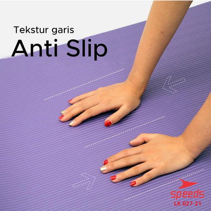 SPEEDS Yoga Mat Exercise Floor Gymnastics Meditation Gym Fitness Floor Mat SNI 027-21 Standard