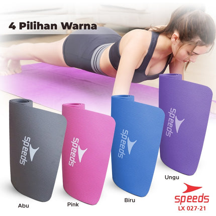 SPEEDS Yoga Mat Exercise Floor Gymnastics Meditation Gym Fitness Floor Mat SNI 027-21 Standard