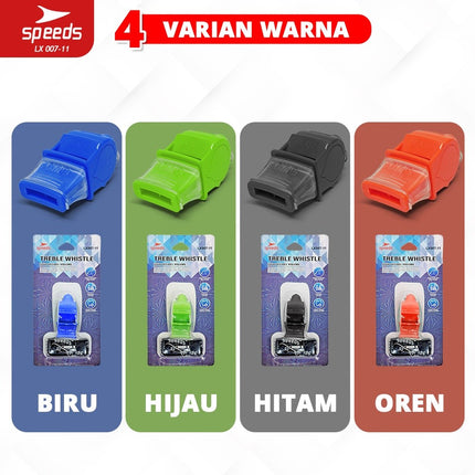 SPEEDS Peluit Wasit Pluit Treble Whistle 120db Olahraga Periwitan Sport Outdoor + Lanyard 007-11
