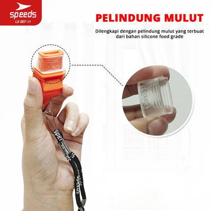 SPEEDS Peluit Wasit Pluit Treble Whistle 120db Olahraga Periwitan Sport Outdoor + Lanyard 007-11