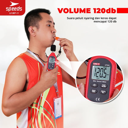 SPEEDS Peluit Wasit Pluit Treble Whistle 120db Olahraga Periwitan Sport Outdoor + Lanyard 007-11