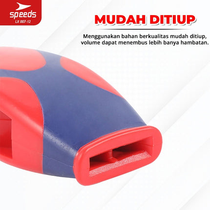 SPEEDS Peluit Wasit Pluit Treble Whistle Olahraga Periwitan Sport Trainer 120db + Lanyard Tali 007-12